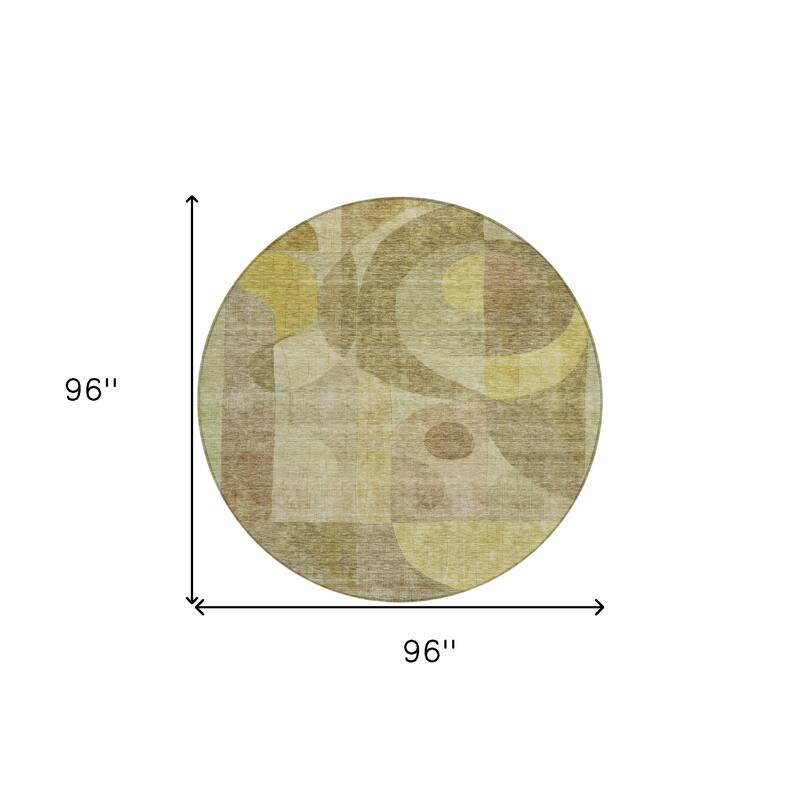 HomeRoots Abstract Transitional Rectangle Outdoor Rug