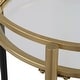 preview thumbnail 5 of 3, Uttermost Dolly Round Bar Cart - 29.75"H x 22"W x 22" D
