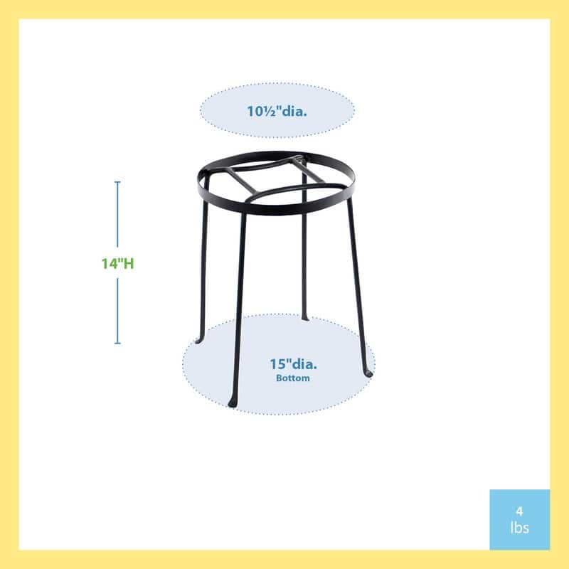 Achla Designs Indoor Outdoor Diamond Shaped Argyle Plant Stand II, 14 Inch Tall, Roman Bronze Powder Coat Finish