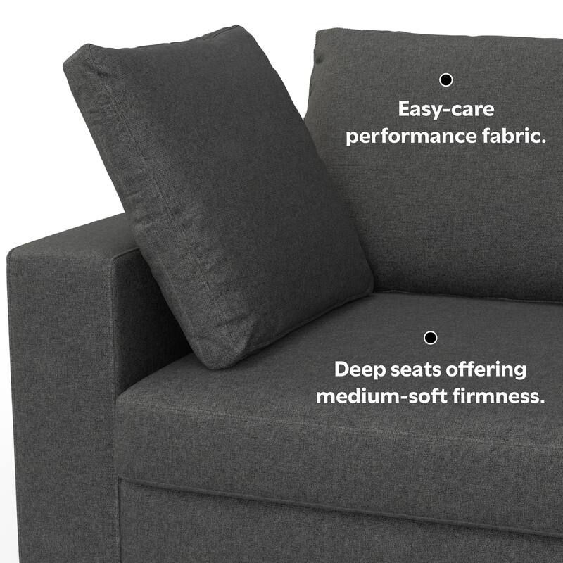 WyndenHall Roscoe 78-inch Sofa in Tightly Woven Performance Fabric