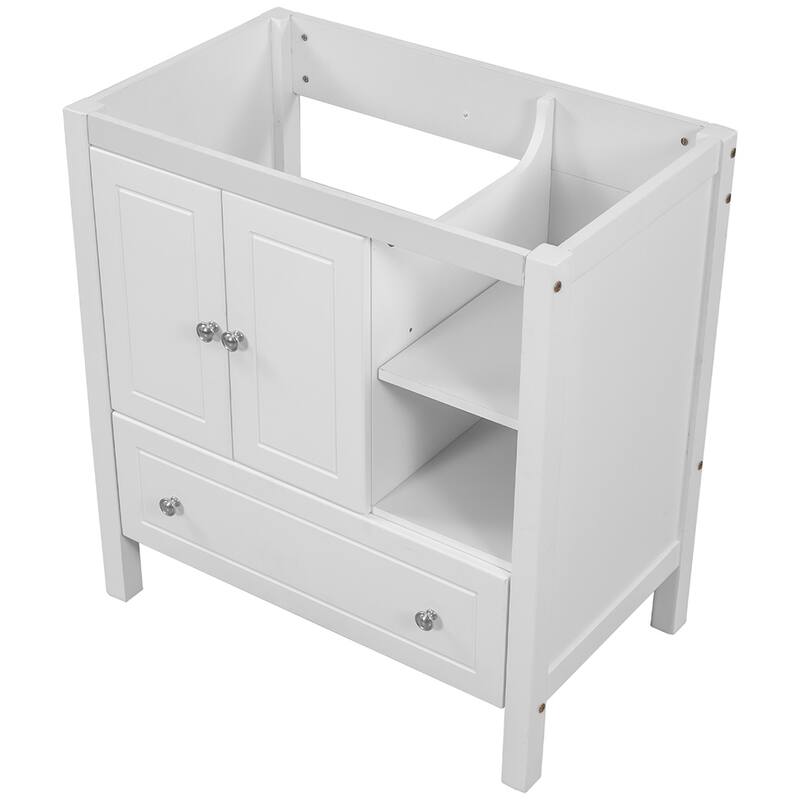 Modern Style Freestanding Mounting Bathroom Vanity Base Only - White