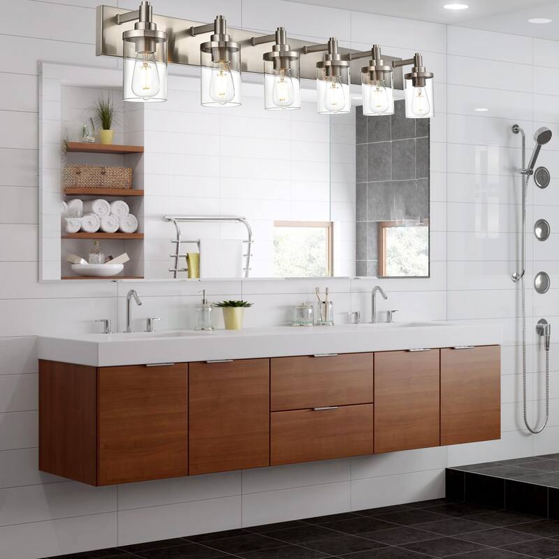Modern Bathroom Lights with Clear Shape
