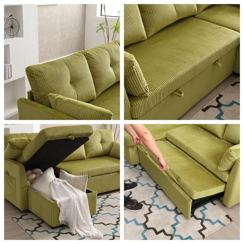 Modular Sectional Sofa L Shaped Modular Couch with Reversible Chaise