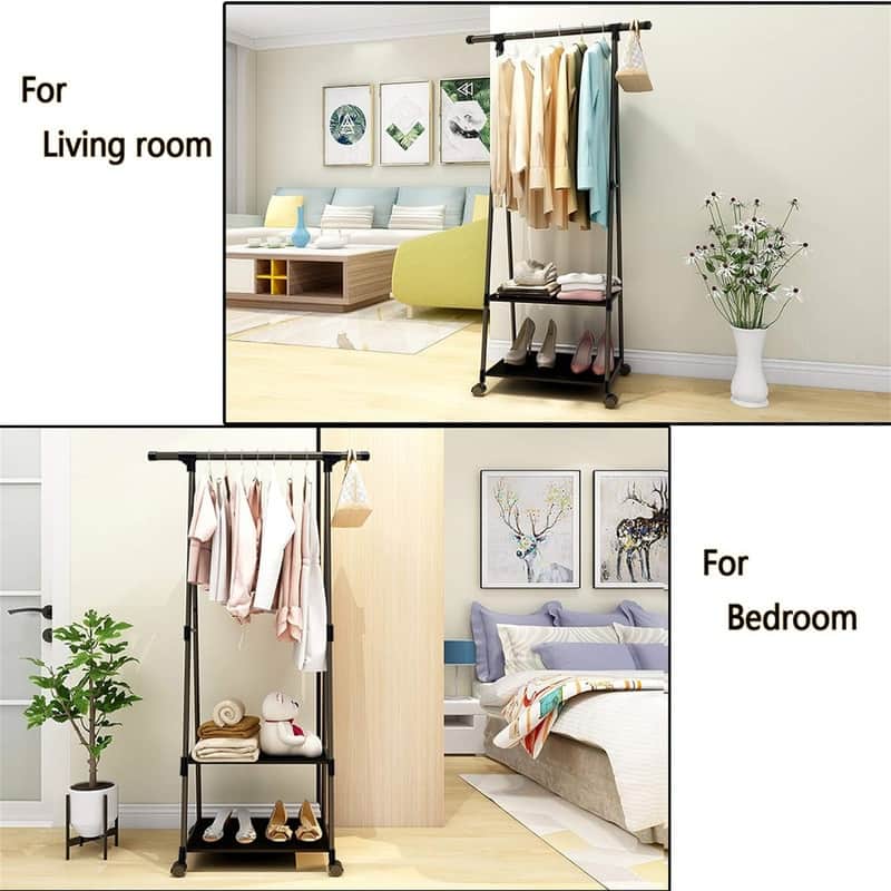 Clothes Rack Small Metal - 62.99"D x 21.65"W x 21.65"H