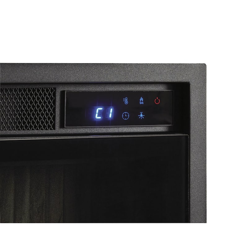 Signature Design by Ashley Entertainment Accessories Black Fireplace Insert - 34"W x 6"D x 15"H
