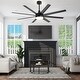 preview thumbnail 2 of 44, 65 Inch Black/White/Gold LED Ceiling Fan with Light Remote(8-Blade)