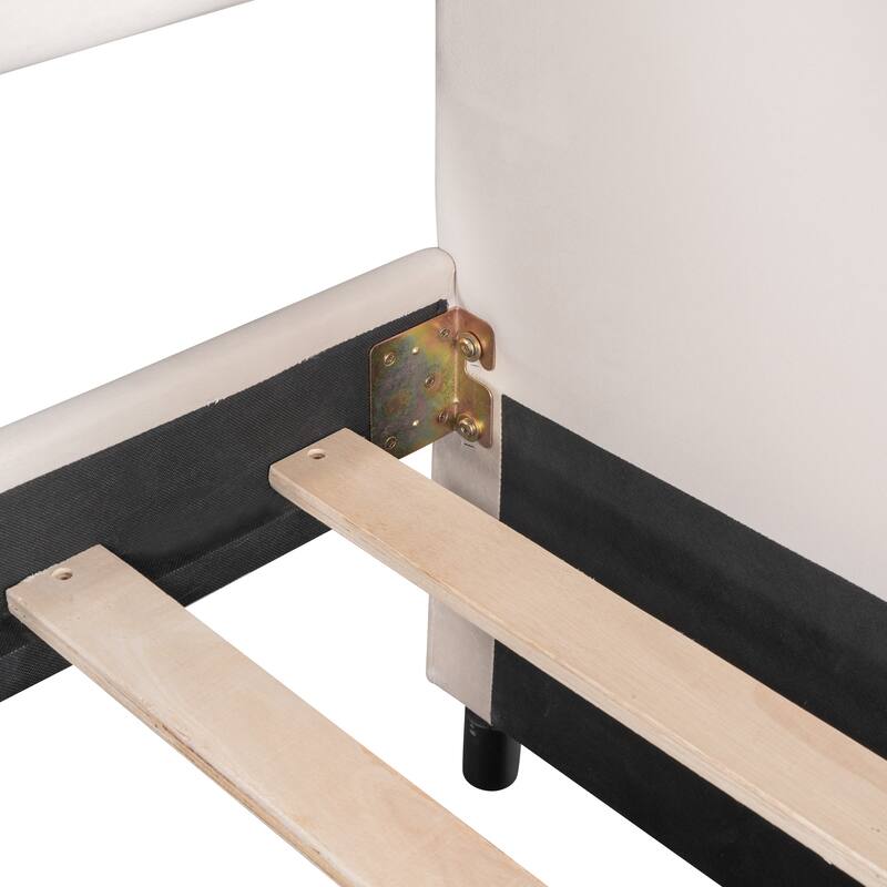 Velvet Sofa Bed Soft Backrest Daybed with Trundle