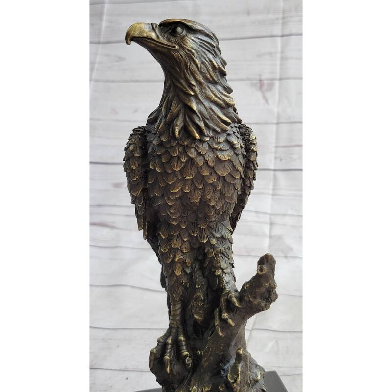 Statue Sculpture Eagle Bird Wildlife Art Deco Style Art Nouveau Style Bronze