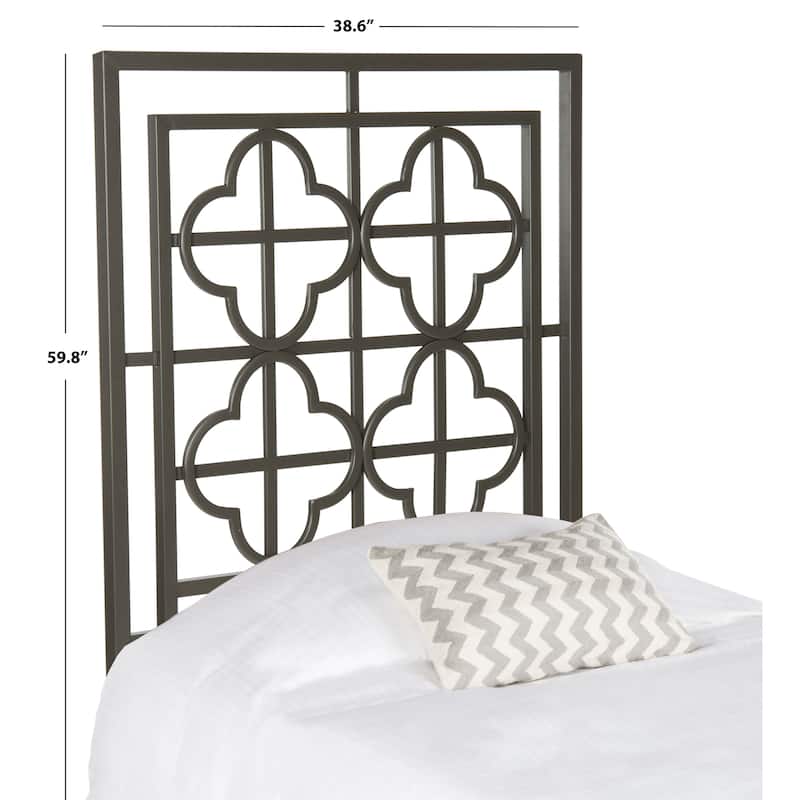 SAFAVIEH Ilona French Metal Quatrefoil Headboard