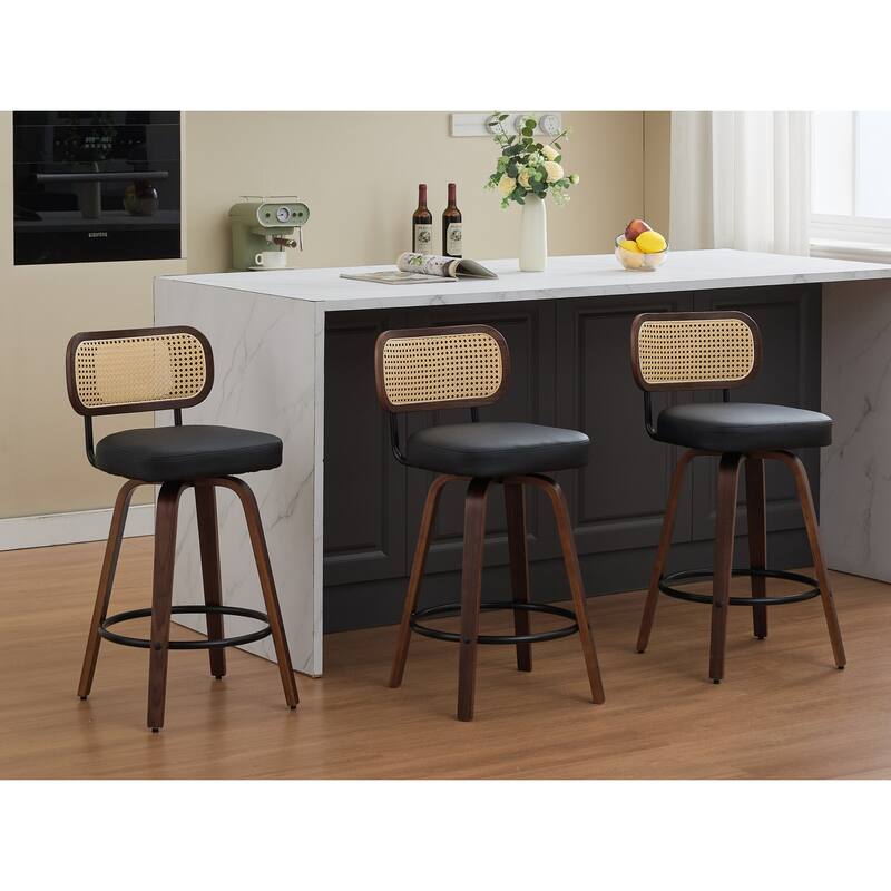 PU Leather Counter Height Bar Stools Set of 3/2