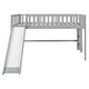 preview thumbnail 8 of 10, Full Low Loft Bed with Ladder & Slide