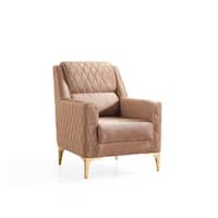 Luna Contemporary Style Chair Made with Wood & Finish Velvet Fabric ...