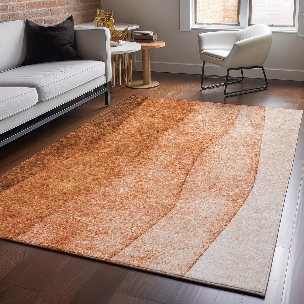 Premium Washable Super Soft Ombre Stripes Mayfield Rug