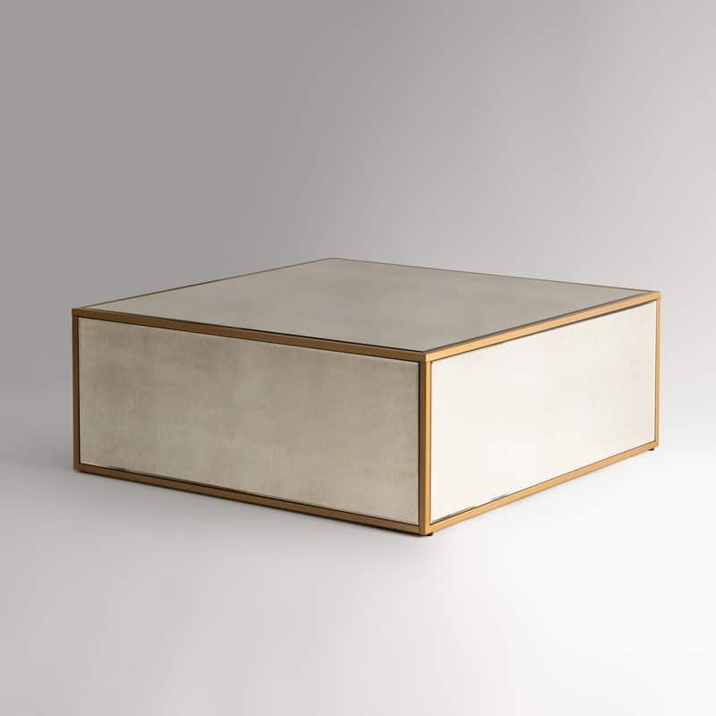 Vintage Mirror Square Coffee Table