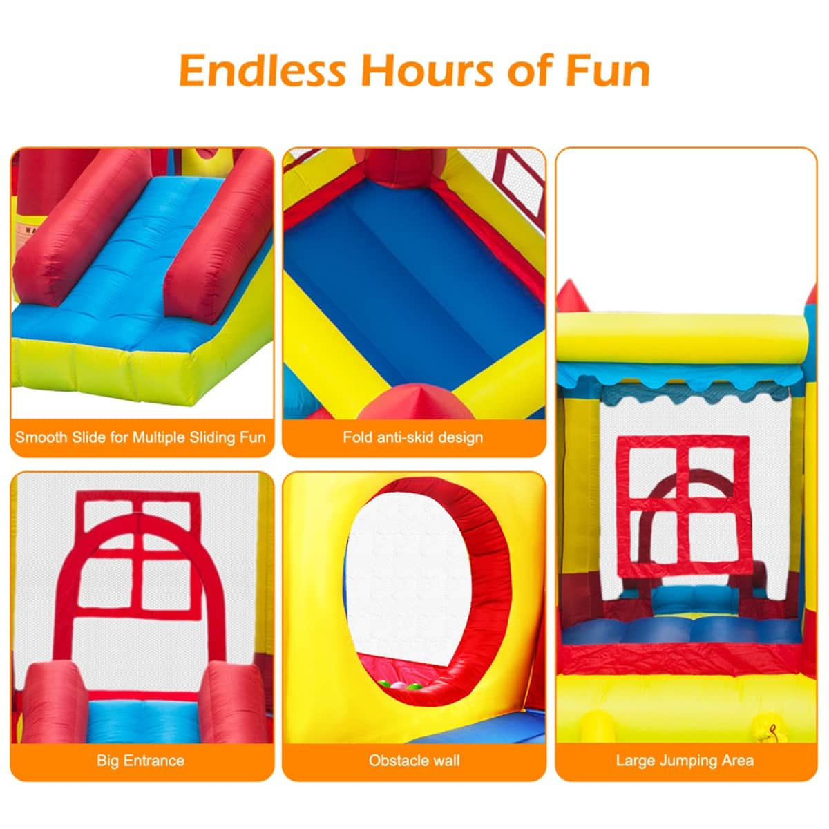 Inflatable Bounce House Castle Ball Pit Jumper Kids Play Castle 10