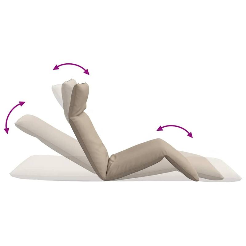 vidaXL Folding Sun lounger Oxford Fabric