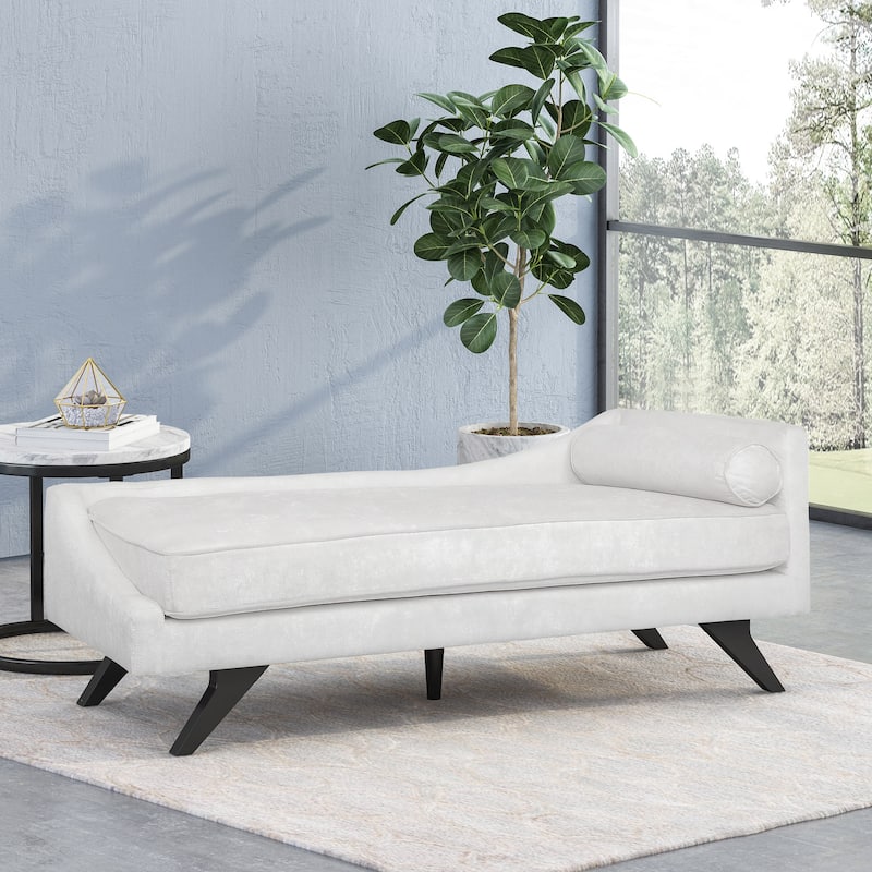 Cagle Mid-century Modern Chaise Lounge by Christopher Knight Home - 68.00" L x 27.50" W x 25.00" H