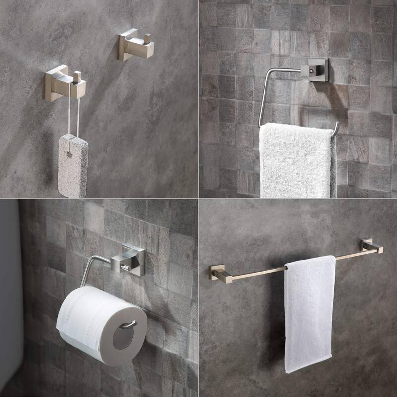 Cube 5-Piece Bathroom Hardware Set