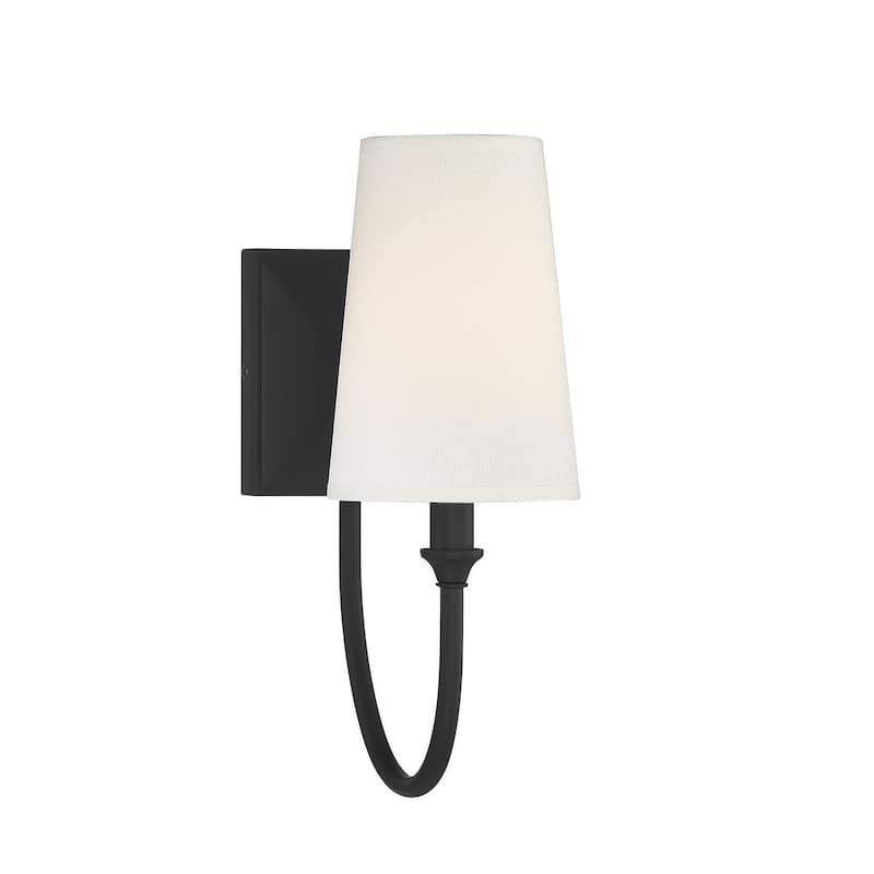 Savoy House Cameron 13" Tall Wall Sconce - Matte Black