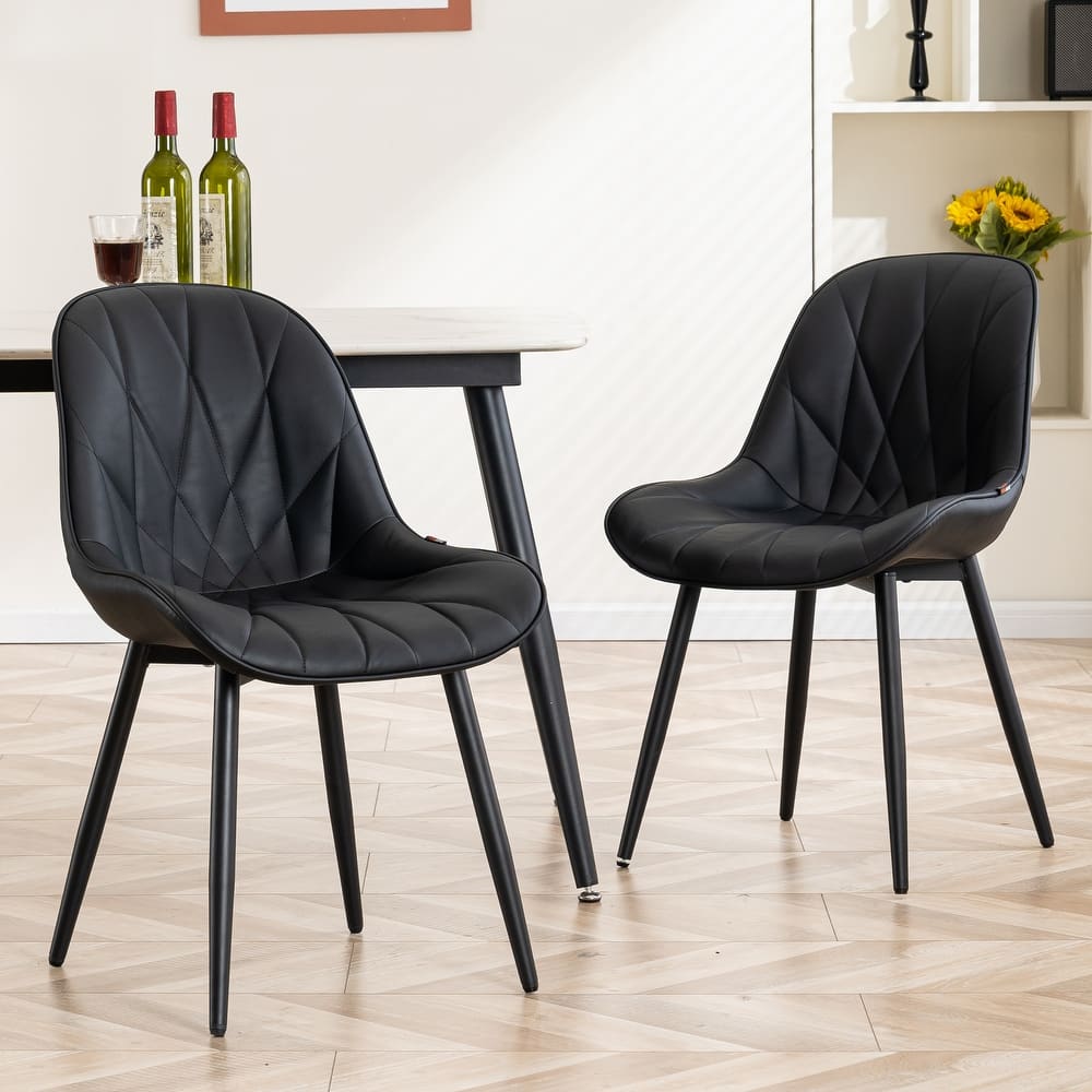 Upholstered Dining Chairs Set of 2 Modern Kitchen Chairs