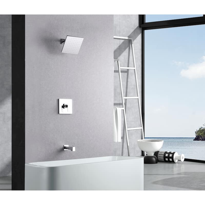 Ultra Faucets Rift Collection Single-Handle Tub and Shower Trim - Chrome Polished UF70700