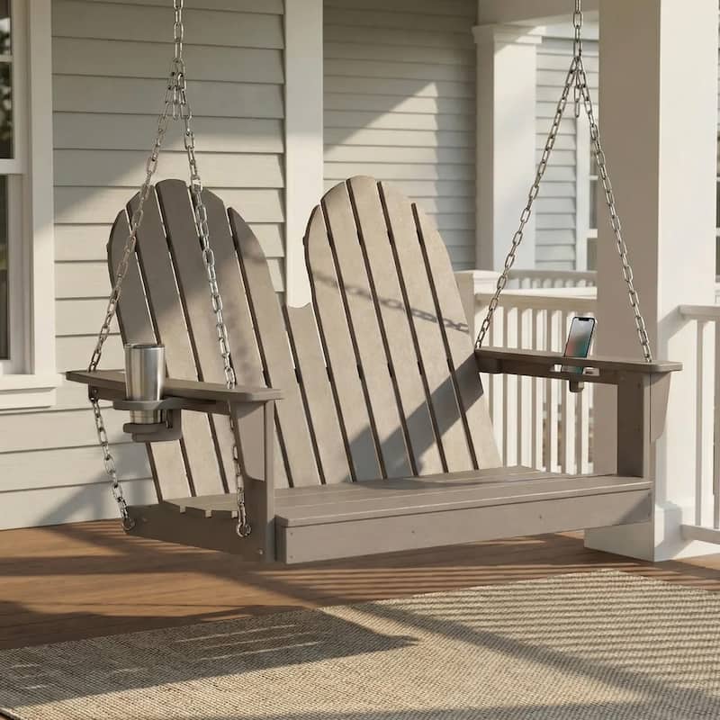 Hanniford Poly Adirondack 50 Inch Porch Swing