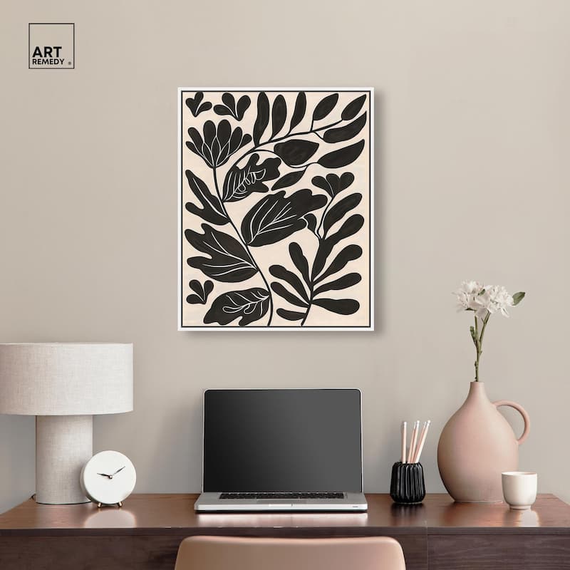 Ebony Eden Essence I Canvas by Art Remedy