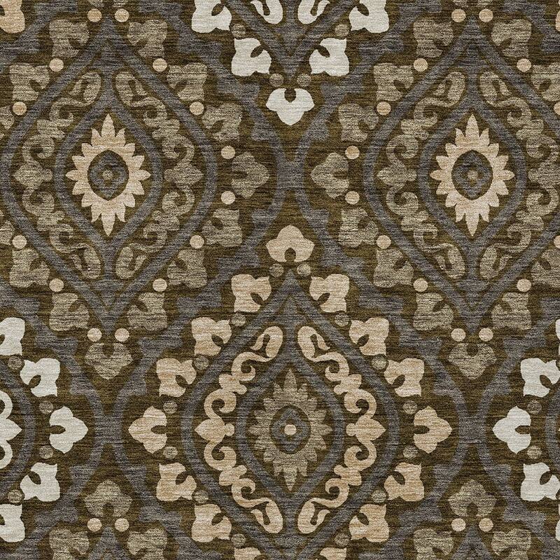 HomeRoots Floral Transitional Rectangle Outdoor Rug