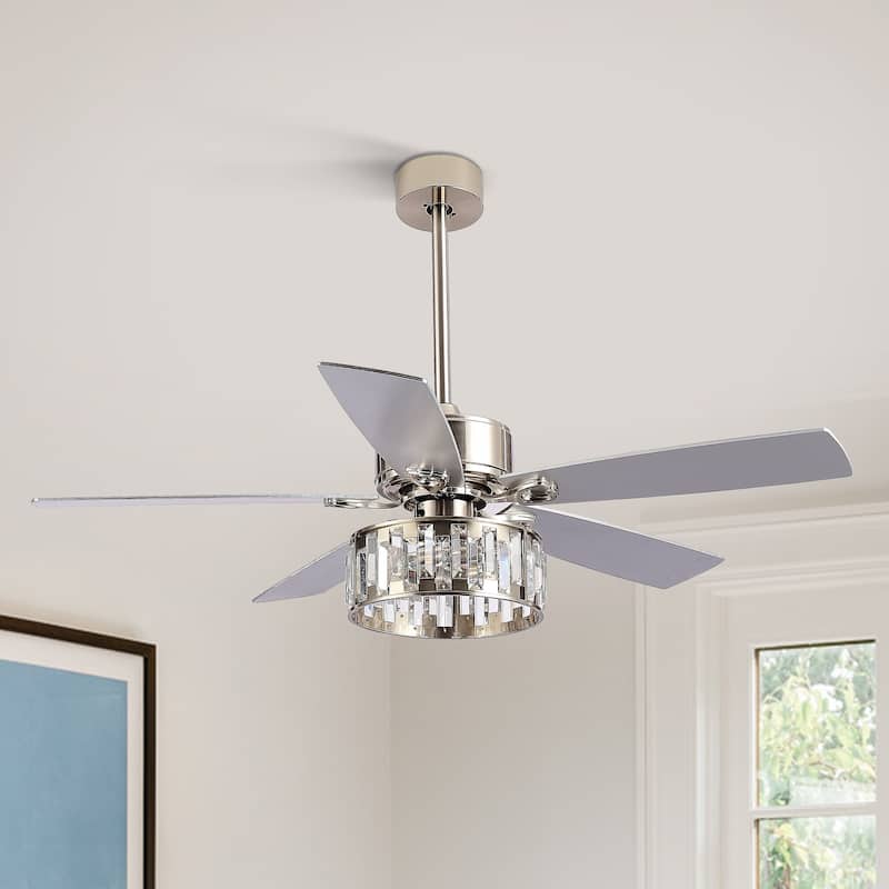 52" 5-Blade Farmhouse Ceiling Fan with Lights Remote Control