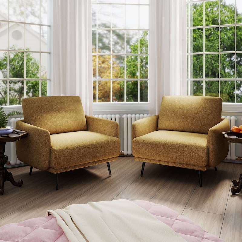Karaka 37.5"W Oversized Armchair Leisure Sofa Accent Chair (Set of 2)