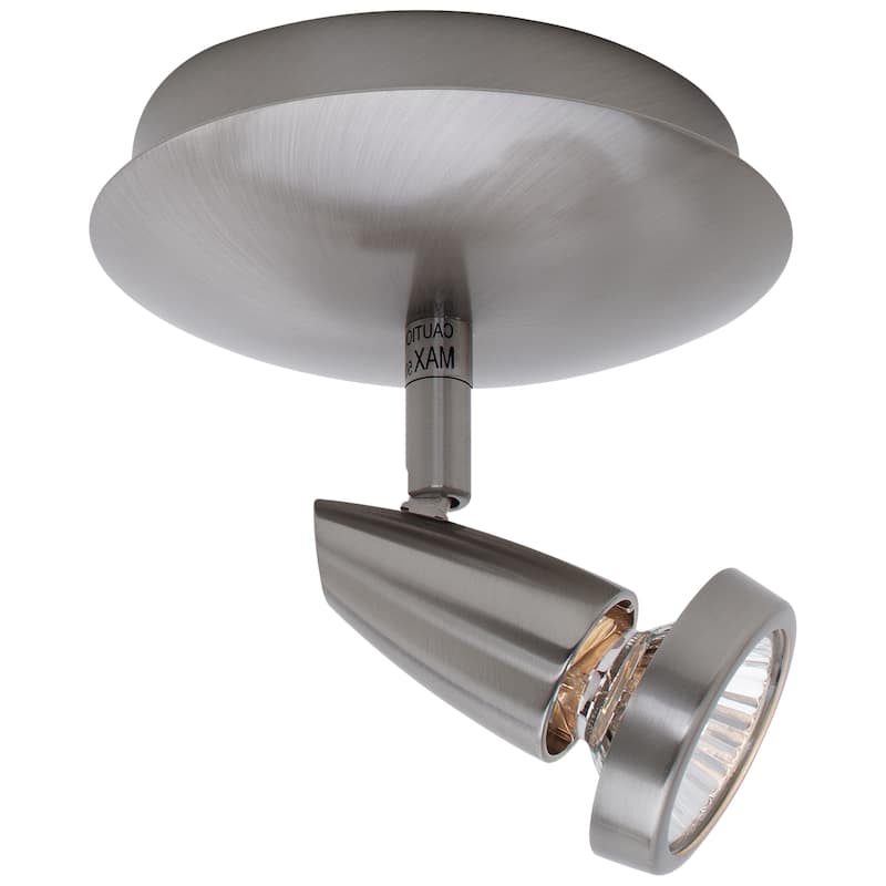 Access Lighting Mirage - 1-Light LED Spotlight Flush Mount - Brushed Steel Finish - Brushed Steel
