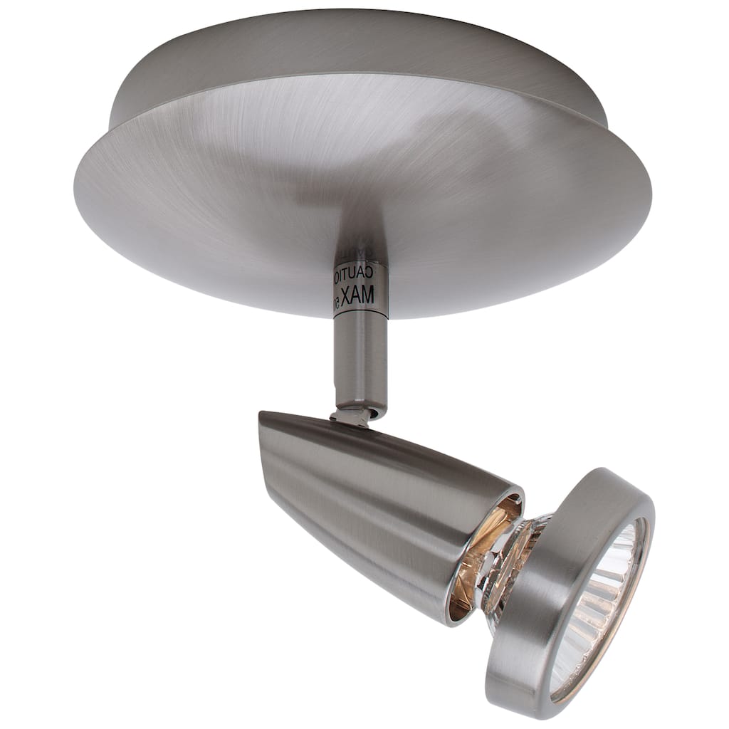Access Lighting Mirage - 1-Light LED Spotlight Flush Mount - Brushed Steel Finish