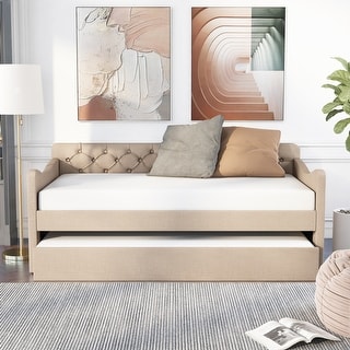 Daja Transitional Full Solid Wood Storage Daybed by Furniture of