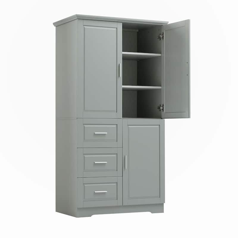 Tall and Wide Storage Cabinet for Bathroom/Office