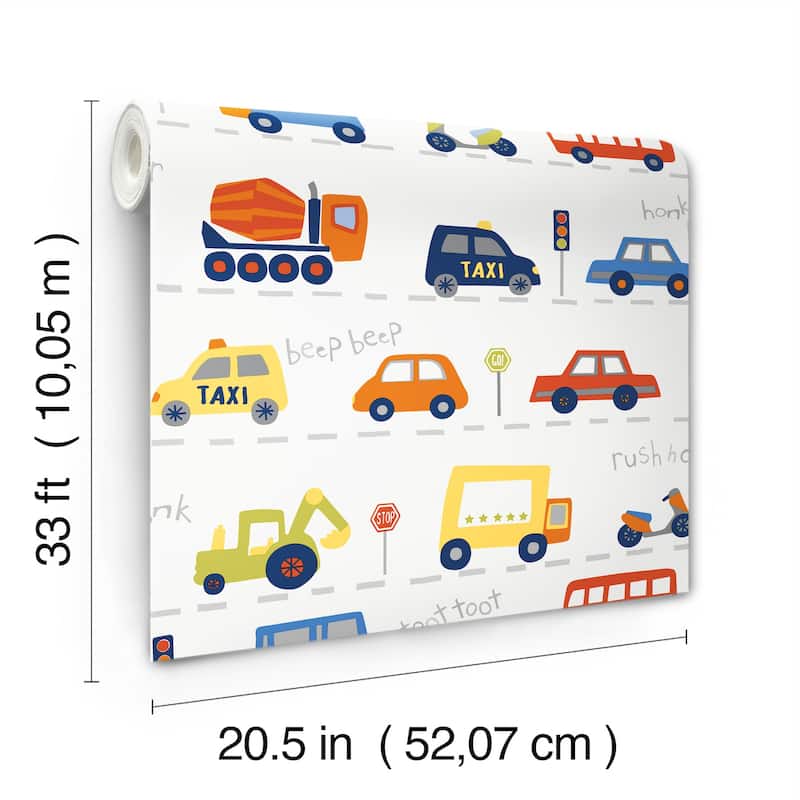 Advantage Road Traffic Red Cars Wallpaper