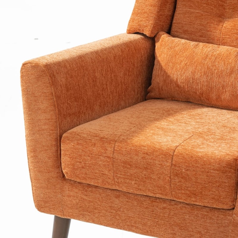 Modern Accent Chair Upholstered Foam Filled Living Room Chairs Comfy Reading Chair