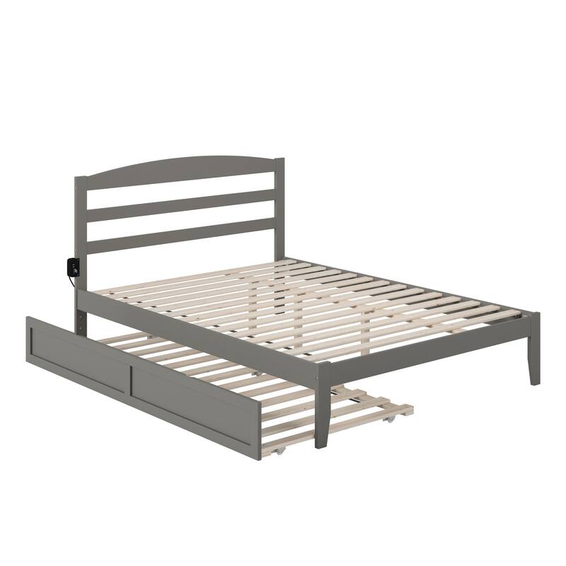 Warren Solid Wood Platform Bed with Twin XL Trundle