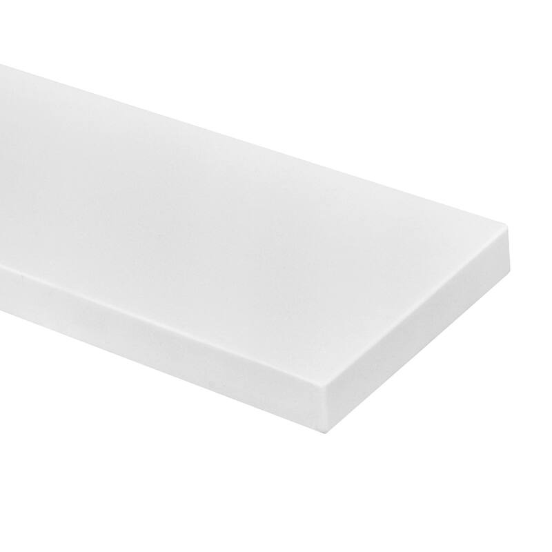 21in. Pure White Engineered Bath Vanity sidesplash - 21" x 4"
