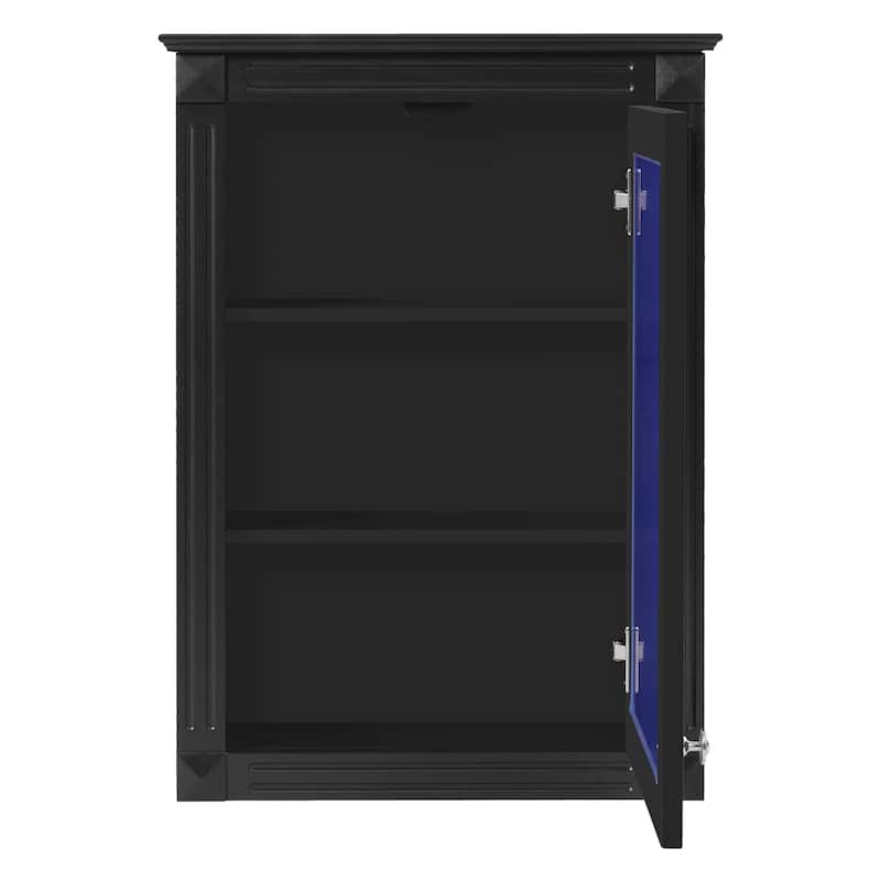 20" Wall Mounted Bathroom Storage Cabinet with Mirror, Medicine Cabinet with Height Adjustable Shelf