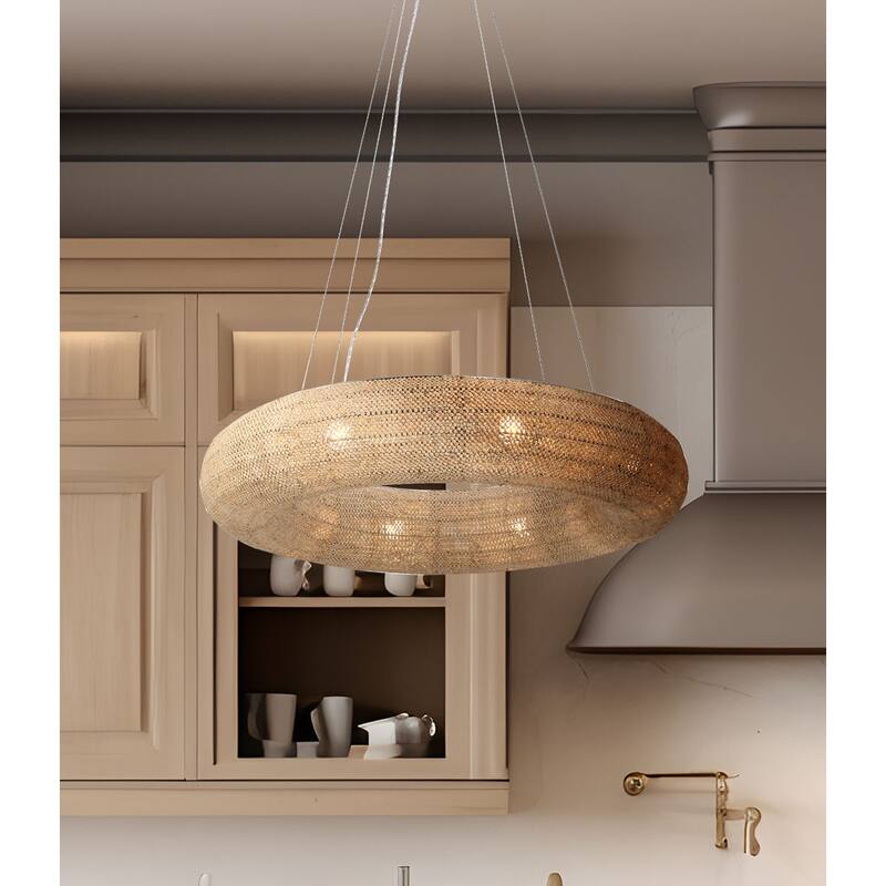 Metropolitan N1727 Copra 8 Light 36" Wide Ring Chandelier