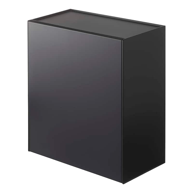 Yamazaki Home Wall-Mounted Storage or Trash Bin, ABS Plastic, 4L, Holds 5.5 lbs