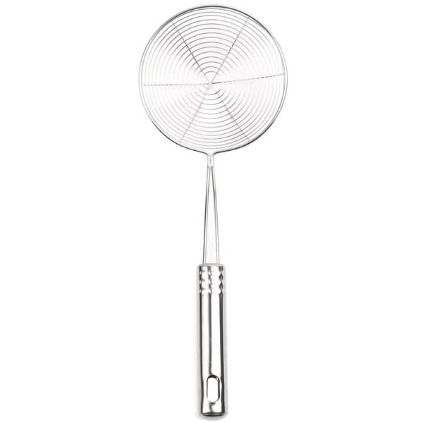 Mesh Net Strainer Ladle Stainless Steel Wire Skimmer Spoon 4.7  Dia - 4.7  Inch - Bed Bath & Beyond - 22698291