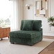 preview thumbnail 44 of 64, 35.7" W Plush Corduroy Upholstered Armless Modular Sofa Chair