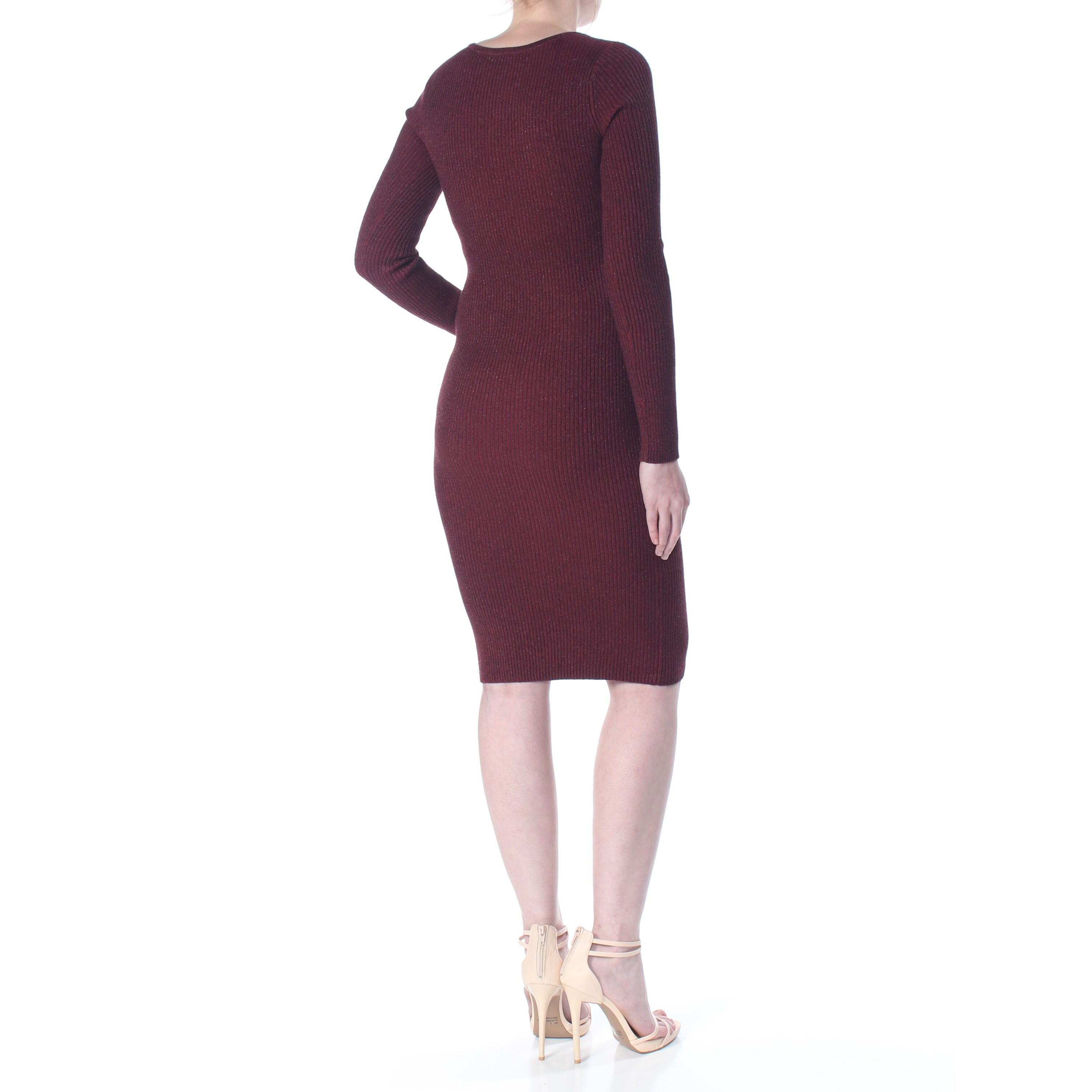 guess burgundy dress