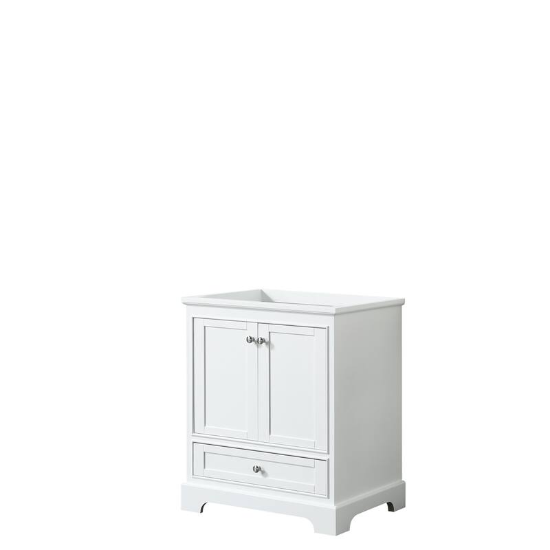 Wyndham Collection Deborah 29-1/4" Free Standing Single Wood Vanity