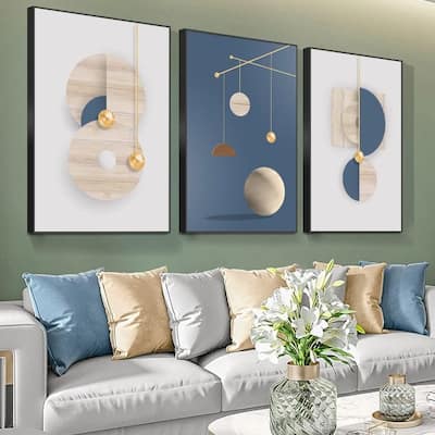 Medieval Geometric Circle Abstract Illustration Modern Wall Art