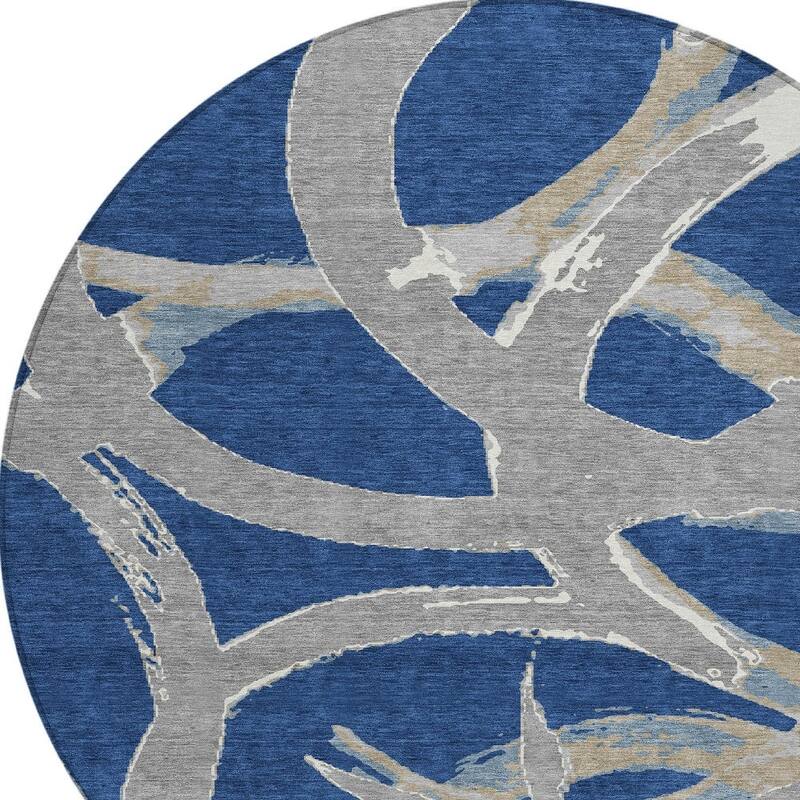 HomeRoots Abstract Transitional Rectangle Outdoor Rug