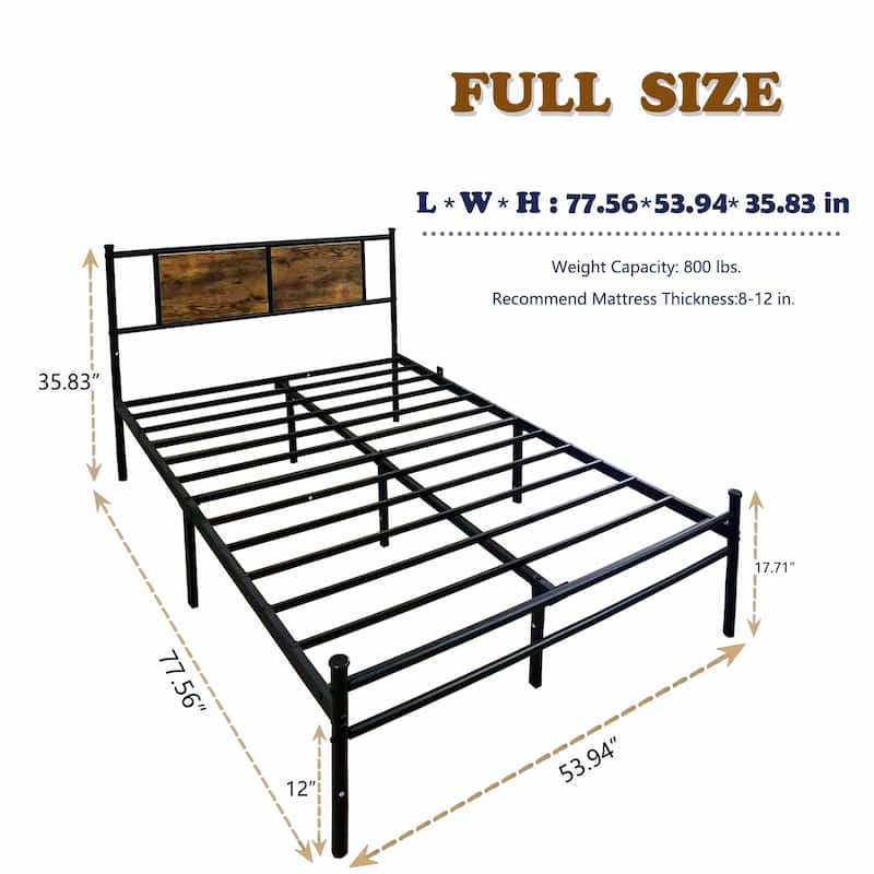 Engineered Wood Bed Frame, Natural Finish