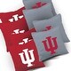 preview thumbnail 3 of 7, Indiana Hoosier Stained Striped Outdoor Cornhole Board Set