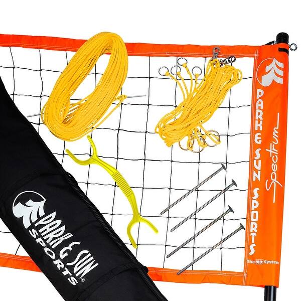 slide 1 of 1, Park & Sun Sports Spectrum 2000 Volleyball Set - Orange